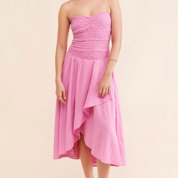 Free People Dresses & Skirts - Free People Sparkling Drop-Waist Moment midi dress size large